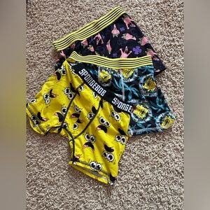Boys SpongeBob Boxer Briefs Size M (8) – 3 Pack – Excellent Condition